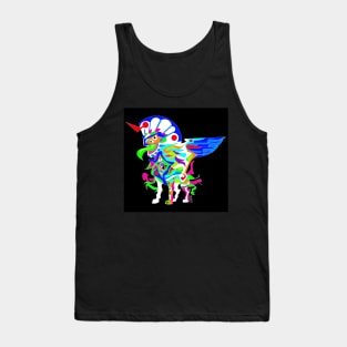 monster sphinx ecopop in kaiju totonac mexican robotics art Tank Top